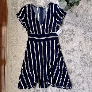 NWT Charlotte Russe A-Line Striped Dress